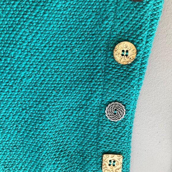 Soft Surroundings Teal Cowl Neck Sweater - Picture 6 of 13